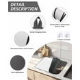 thumbnail image 3 of Stove Top Covers for Electric Stove, Pure White Kitchen Glass Ceramic Electric Cooktop Covers 24"x21", Simple Solid Color HeatResistant Oven/Countertop/Dishwasher/Sink Protector, 3 of 3