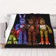 thumbnail image 1 of Manta supersuave de Five Nights At Freddy's para cama, sofá, sillón y camping, cálida y acogedora manta de invierno, regalo de 50 x 60, 1 of 8