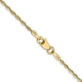 thumbnail image 6 of Primal Gold 14 Karat Yellow Gold 1.5mm Extra-Light Diamond-cut Rope Chain, 6 of 7