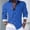 Blue, variant on Men's Striped Printed Long Sleeve Dress Shirts Regular Fit Button Down Casual Shirt, Adjustable Button Cuffs, 4 Way Stretch Lightweight Shirt for Business Office Daily Wear
