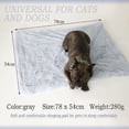thumbnail image 3 of Manta para perros, manta de felpa mullida para perros y gatos, manta suave y cálida para mascotas para perros y gatos pequeños, medianos y grandes, gris, 127x100cm, 3 of 5