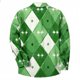 thumbnail image 4 of Blusa y camisa de manga larga con cuello vuelto para hombre, informal, a la moda, con botones, estampado a cuadros, blusa elástica de manga larga con cuello vuelto, blusa de poliéster para hombre, 4 of 5