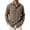 Brown, variant on Men's Plaid Snap Button Shirt Lightweight Long Sleeve Flannel Shacket Lapel Vintage Fall Winter Wear