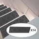 thumbnail image 5 of Peldaños de escalera de alfombra de 14 peldaños de escalera para alfombras, antideslizantes, antideslizantes, sin cinta adhesiva para niños - gris Fanmusic Peldaños de escalera de alfombra, 5 of 7