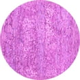 thumbnail image 1 of Ahgly Company Indoor Round Abstract Pink Contemporary Area Rugs, 6' Round, 1 of 4