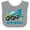 Heather and White, variant on Inktastic 1st Birthday Monster Truck Boys Baby Bib