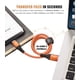 thumbnail image 4 of Cable USB C Sweguard, paquete de 3 unidades, trenzado, 3,1 A, carga rápida, 3 m+2 m+1 m, 4 of 7