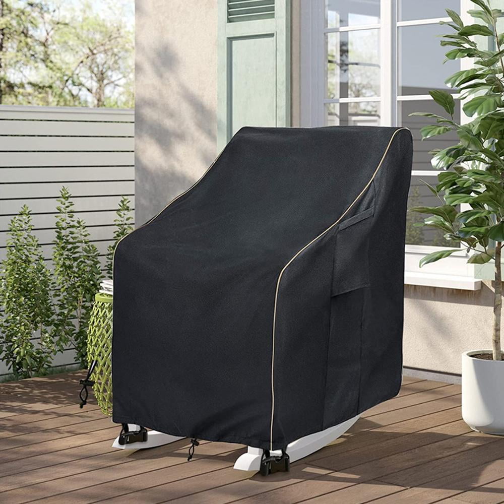 2 Pack Patio Chair Covers, Heavy Duty Waterproof Outdoor Swivel Lounge Chair Covers, 30" W x 34" D x 38.5" H, All-Weather Protection for Rocking Furniture