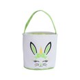 thumbnail image 1 of Advancent Bolsa de conejito Canasta de Pascua Conveniencia Cubos de vacaciones Suministros para niños Patrones surtidos decorativos Bolsas con Almacenamiento y organización del hogar Unicore verde, 1 of 6