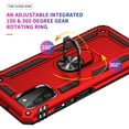 thumbnail image 6 of NIFFPD Galaxy A03S Case, Samsung A03S Case Ring Kickstand Hard PC Soft TPU Phone Cover for Samsung Galaxy A03S 5G Red, 6 of 7