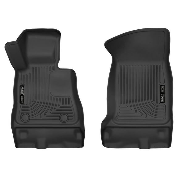 Husky Liners 52231 X-Act Contour Floor Liners Fits 2016-2024 Chevy Camaro Convertible & Coupe Front Row 2 Pc Black