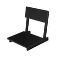 thumbnail image 3 of Silla Tatami, Silla con respaldo, Muebles auxiliares, Asiento de madera sin patas para portátil Negro, 3 of 9
