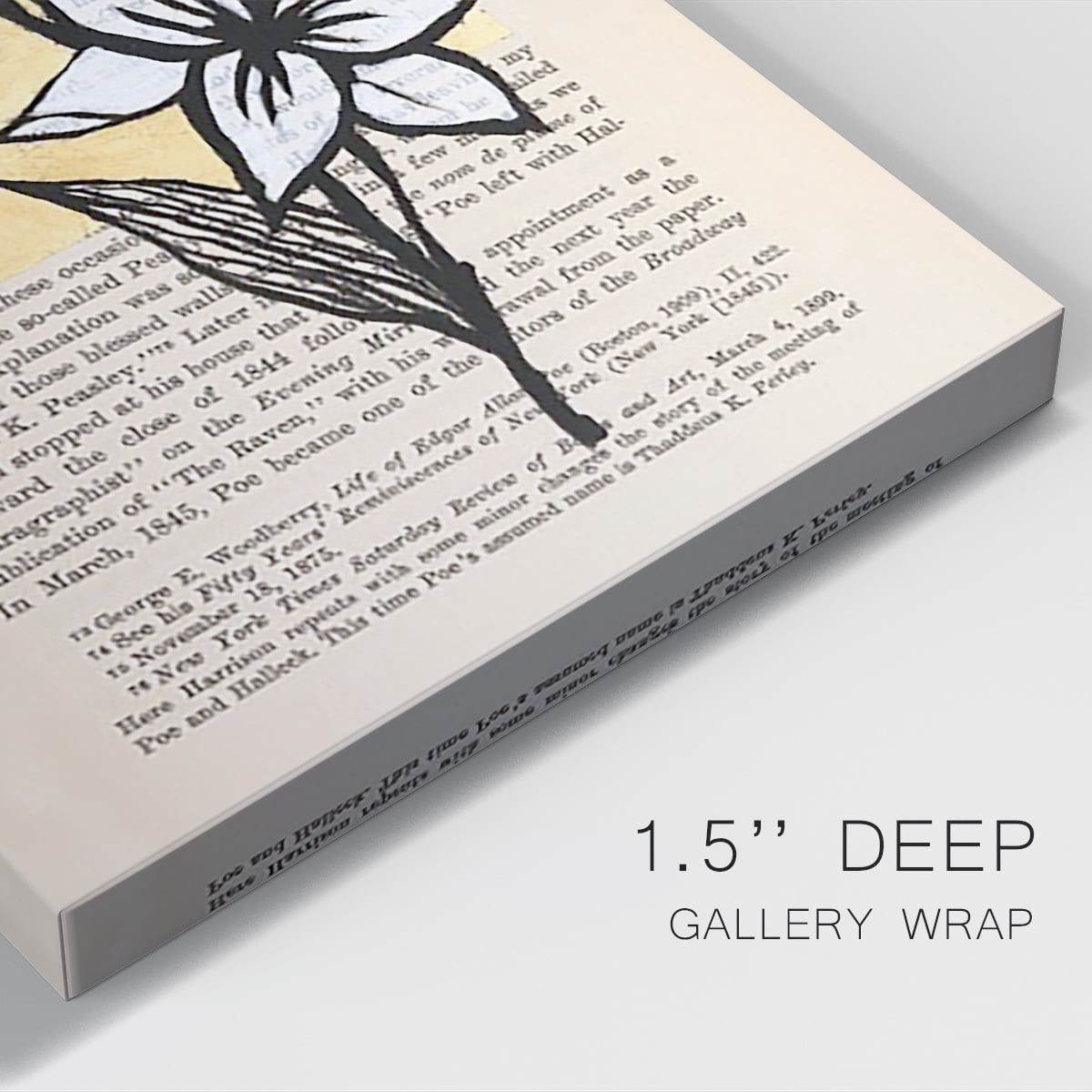 Floral Diary I Premium Gallery Wrapped Canvas - Ready to Hang