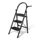 thumbnail image 1 of Escalera De Acero Tubular Tipo Tijera Plegable 3 Escalones Negro, 1 of 6
