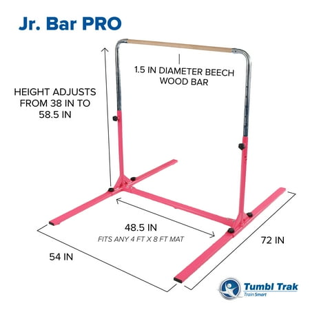 Tumbl Trak Junior PRO Gymnastics Adjustable Horizontal Bar