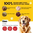 thumbnail image 2 of Beefeaters Sweet Potato Chews, 12oz Resealable Bag – Rawhide-Free, Grain-Free, Low Fat, High Protein Dog Treats, 2 of 9
