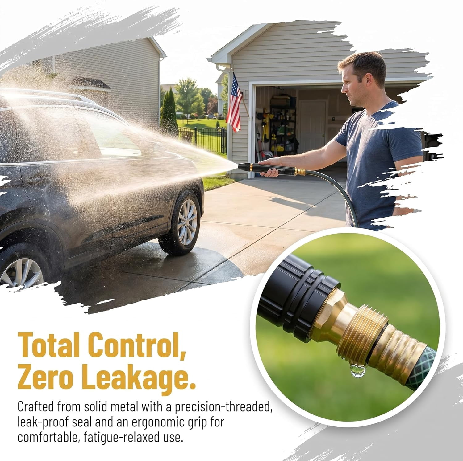 Larnto High Pressure Sprayer, 2026 New Multi High Pressure Water , Larnto Powerful High-Pressure Home Car Wash & Garden Sprayer, for Watering Plants and Vegetables, and Car Washing (1 Pack)