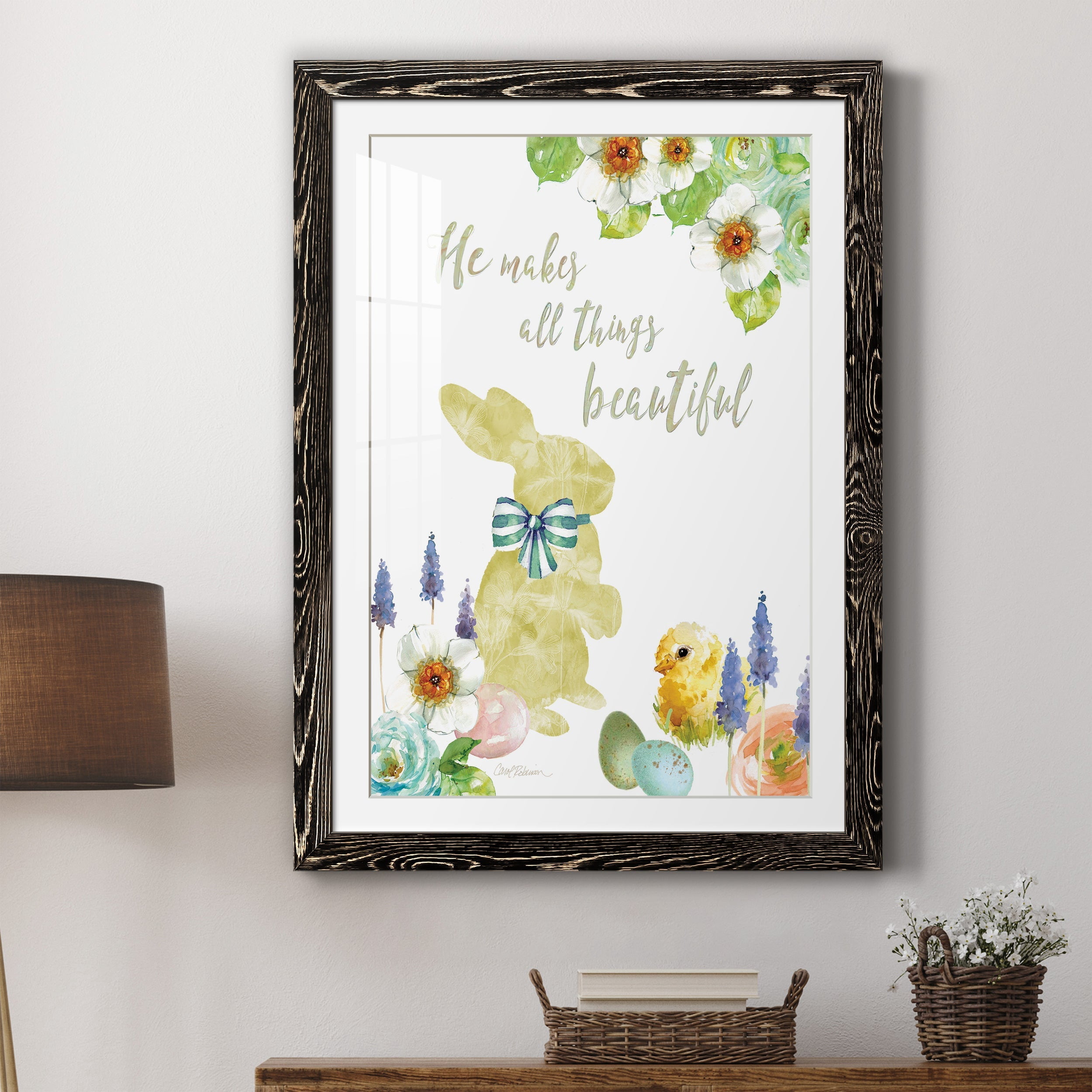 All Things Bunny - Premium Framed Print - Distressed Barnwood Frame - Ready to Hang