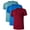 Crewneck Lake Green/Blue/Wine Red, variant on Men's Undershirts Bamboo Moisture-Wicking Crewneck T Shirts, Slim Fit Stretch Soft Tees for Men, 3 or 6 Pack(White, 2XL)