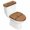 Black, Brown, Tan, variant on Beige Welcome Elastic Toilet Lid and Tank Covers Set, Modern Minimalist Black Striped Border Decorative Bathroom Decor, 2 Pcs Toilet Lid Cover and Toilet Tank Lid Cover with Elastic Bottom