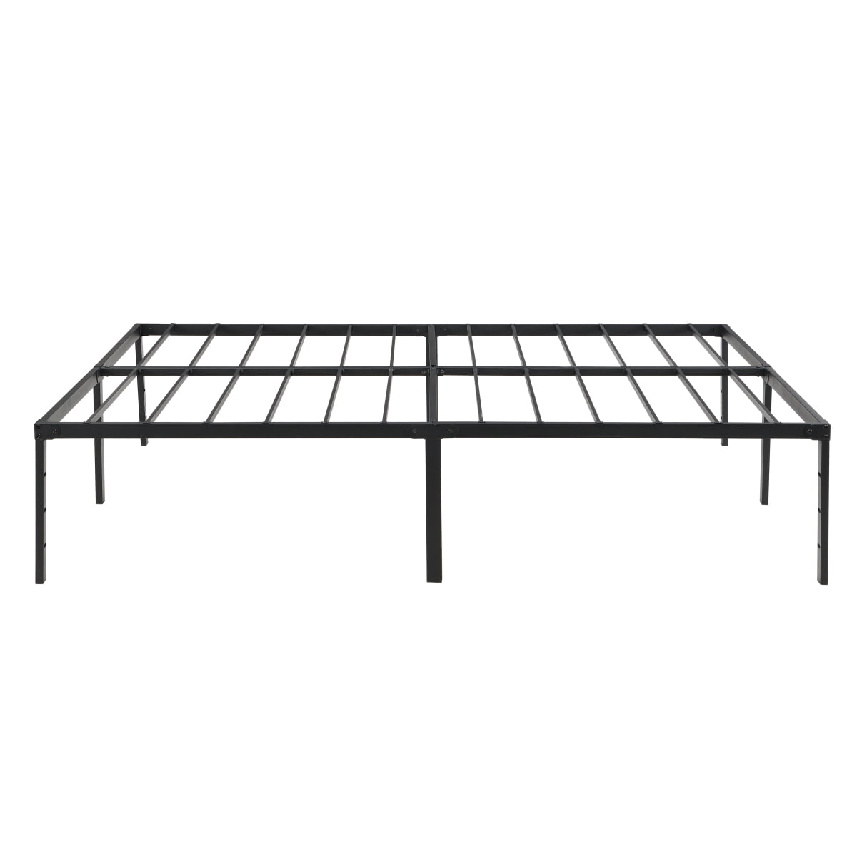 Black Queen Size Heavy-Duty Metal Bed Frame   Noise-Free  Quick & Easy Assembly