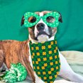thumbnail image 5 of kladzum St. Patrick's Day Dog Bandanas Pet Scarf Fluffys Small Family Population Water Towel Clovers Pet Triangular Scarf Four Leaf Clovers Dog Scarf Accessories, 5 of 8
