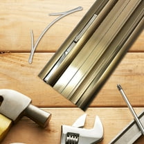 PBPBOX Sliding Door Bottom Track Fittings Manganese Steel 2Set 3.1x1.2in