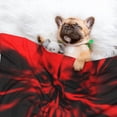thumbnail image 3 of Yiaed The Red Head Skull Print Dog Blankets-Cat Blanket Washable for Couch Protection,Puppy Blanket, Soft Plush Reversible Throw Furniture Protector-, 3 of 8