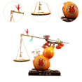 thumbnail image 6 of TISHITA Gourd Statue Resin Figurine Chinese Collection Birthday Gift Sculpture Ornament for Bedroom Indoor Living Room Office Desktop Orange, 6 of 8