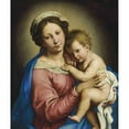 thumbnail image 3 of Giovanni Battista Salvi da Sassoferrato 15x17 Black Modern Framed Museum Art Print Titled - The Madonna and Child, 3 of 5