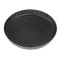thumbnail image 1 of Non-Stick Pizza Pan with Holes Round Baking Tart Mould Removable Bottom Pie Tray (Large, 9inch), 1 of 8