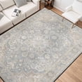 thumbnail image 5 of 5x7 Washable Area Rug Non-Slip Low Profile Vintage Distressed Oriental Rug for Living Room, Bedroom, Dining Room, Office, 5 of 13