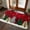 Red, variant on Front Door Mat Indoor Outdoor 19.7"x31.5", Solid Dark Blue Absorbent Non Slip Welcome Mat, Minimalism Abstract Denim Texture Low Profile Entryway Rug for Front Entrance Porch Back Door Patio