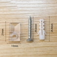 thumbnail image 2 of 10 Pcs Mirror Holder Clips Glass Retainer Clips Kit Mirror Hanging Kit, 2 of 7