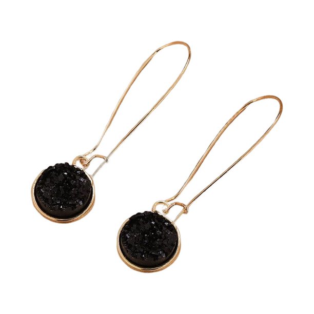 Sonducket 1 Pair Hanging Dangle Earring Long Accessories Jewelry Ear-drop Personality Stud Chain Female Portable Alloy Gifts Ear Exquisite Ropa, zapatos y accesorios Miscelánea Negro