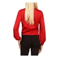 thumbnail image 2 of MICHAEL MICHAEL KORS Womens Red Long Sleeve V Neck Button Up Top XL, 2 of 2