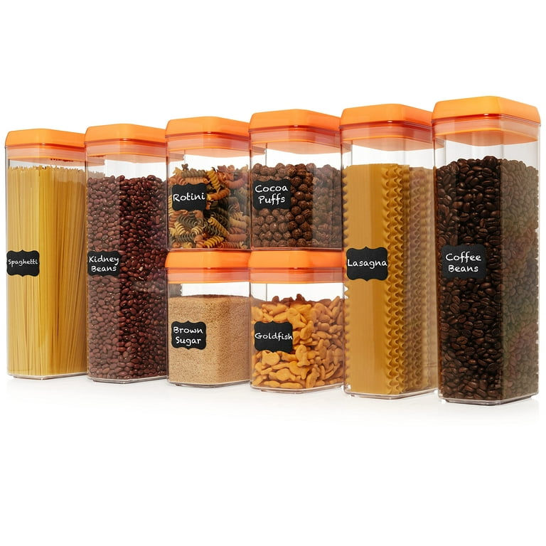 Shazo Airtight Container Set for Food Storage - 7 Piece Set + Heavy Duty  Plastic