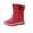 Hot Pink, variant on XXWXYD Winter New Thickened Big Kids Snow Boots Mid Tube Student Cotton Shoes Fashionable Children's Snow Boots Plus Velvet Thickened Waterproof Outdoor(5-5.5 Years,Male)