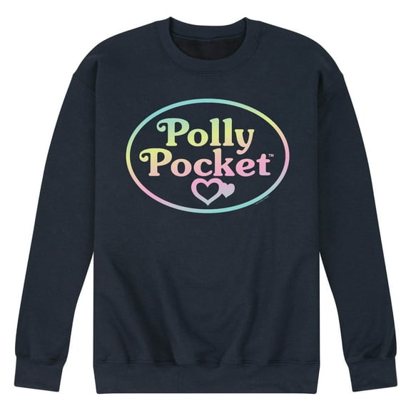 Polly Pocket - Polly Pocket Ombre Logo - Men's Crew Neck Fleece Pullover