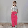 thumbnail image 3 of Girls Boys Sweatpants St. Patrick's Day Clover Shamrock Graphic Sweat Pants Spring Fall Unisex Kids Athletic Pants Hot Pink 3-4 Years, 3 of 4