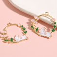 thumbnail image 1 of 10 Pcs Pendentifs Lapin en Or pour Fabrication de Bijoux Collier Fait Main DIY, 1 of 6
