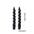 thumbnail image 3 of Twfbrm Halloween Spiral Taper Candles, 2 Packs 7 Inch Tall Candlesticks with Twisted Fat Design, Halloween Decoration Soy Wax Candle for Home, Dinner, Wedding, Party Favor, 3 of 8