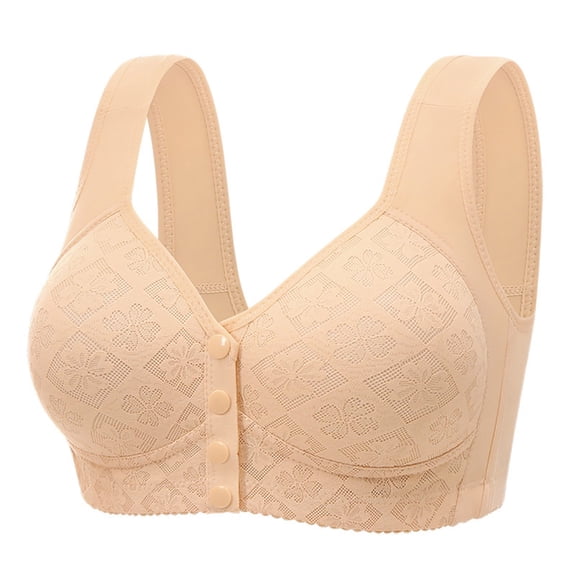 Low Back Bras for Women Women's Nursing Bra Maternity Sleeping Underwear Large Size Large Cup No Underwear Women Daily Bra Beige L