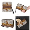 thumbnail image 4 of TSOVTHRID Sunflower Horse Cow Pattern Handbag and Wallet Set for Women Top Handle Purse Large Gray Tote Shoulder Bag Waterproof Satchel Handbag with Matching Leather Wallet, 4 of 7