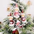 thumbnail image 4 of Ángel de muñecos de peluche con sombrero bonito para niño, adorno de árbol de Navidad, colgante de muñeca para decoración del hogar, regalo de Año Nuevo, 2023, 2022, 4 of 4