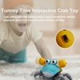 thumbnail image 4 of Modelo Juguete de cangrejo para gatear, juguetes para bebés con música y luz, juguetes para el tiempo de barriga, juguete musical interactivo para niños pequeños, niños y niñas, evita obstáculos autom Abanopi Modelo, 4 of 7