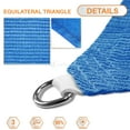 thumbnail image 2 of Sunshades Depot 9' x 9' x 9' Sun Shade Sail Equilateral Triangle Permeable Canopy Blue CustomSize Available Commercial Standard, 2 of 6