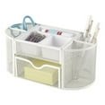 thumbnail image 2 of Office Depot® Brand Mesh Oval Desk Organizer, 4-1/8"H x 9-1/4"W x 4-1/3"D, White, 2 of 2