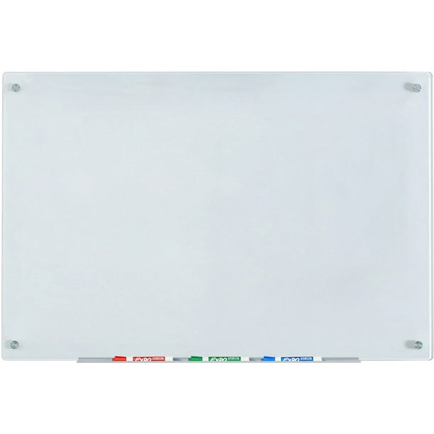 AudioVisual Direct Whiteboard Glass DryErase Board Set 23 5/8 " x