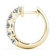 thumbnail image 3 of SZUL Women's 1 Carat TW Natural Channel Set Diamond Hoop Earrings in 14K Yellow Gold, 3 of 3